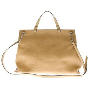 Gucci Bamboo Tan Leather Shoulder Bag Beige Daily Handbag